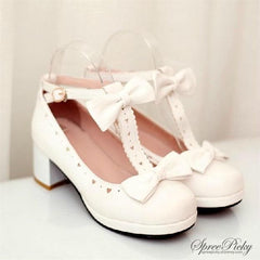 Lolita Knotbow Princess Thick Heel