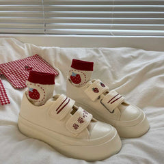 Kawaii Harajuku Fashion Strawberry Canvas Shoes FY008
