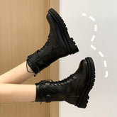 Kawaii Platform Lace-Up Short Boots YP1016