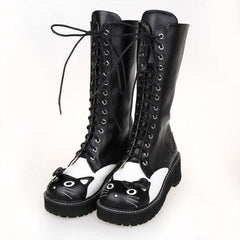 Kawaii Kitty Lolita High Boots