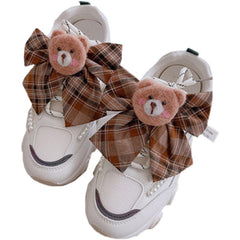 Kawaii Sweet Bear Cartoon Bow Lace Up Sneakers SS2124