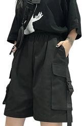 Schwarze Cargo-Shorts von Egirl