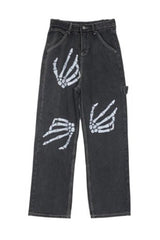 Egirl Goth Wide Leg Pants