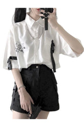 Acubi White & Gray Shirt