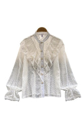 Elegante Bluse im französischen Stil