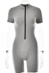 Elegant Zip-up Long Sleeve Tracksuit