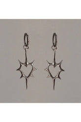 Verzauberte Herz-Silber-Tropfenohrringe