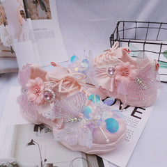 Japanese Pink Butterfly Sweet Sneakers FY011
