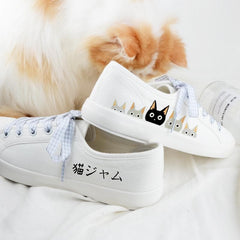 Kawaii Cat Leisure Canvas Shoes