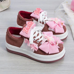 Harajuku Kawaii Rabbit Rainbow Heart Lolita Shoes BE537