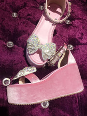 Fairy Crystal Bow High Heel Sandals