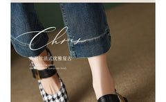 Houndstooth Mary Jane Shoes
