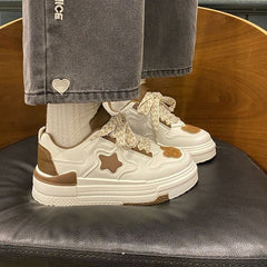 Platform Star Lace Up Sneakers