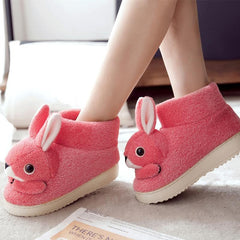 4 Colors Kawaii Animal Fleece Shoes