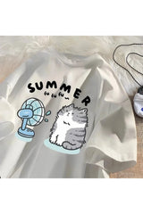 T-shirt graphique Fan Cat