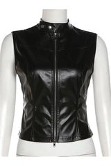 Débardeur en similicuir