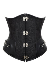 Faux Leather Vintage Corset