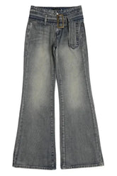 Pantalon en jean évasé grunge