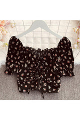 Chemisier en mousseline à imprimé floral