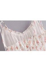 Robe spaghetti à imprimé floral