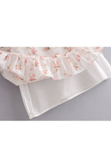 Robe spaghetti à imprimé floral