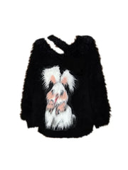 Fluffy Bunny Fleece Sweater