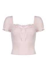 Frill Lace Bow Top