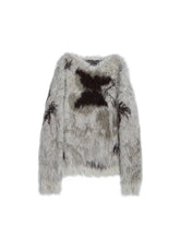 Frostbite Fuzzy Cross Sweater