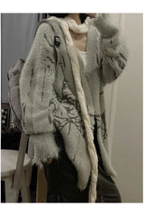 Fall Frosty Florals Cozy Cardigan