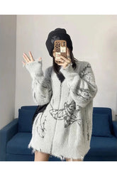 Fall Frosty Florals Cozy Cardigan