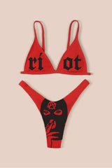 Funny Printed Summer Bikini