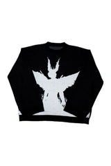 Fall Goth Aesthetic Loose Sweater