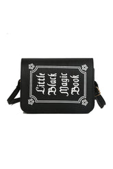 Goth Letter Print Shoulder Bag