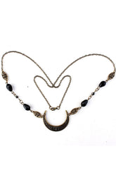 Goth Moon Pattern Head Chain