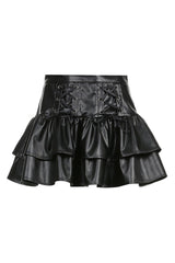 Goth & Punk PU Skirt