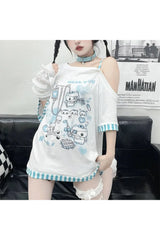 T-shirt gothique Harajuku Cartoon