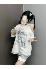 T-shirt gothique Harajuku Cartoon