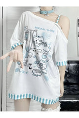 T-shirt gothique Harajuku Cartoon
