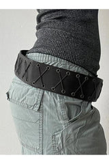 Ceinture corset gothique à lacets