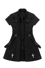 Robe chemise gothique punk
