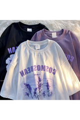 T-shirt Graffiti Violet Lavande