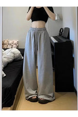 Grey Casual Wide Joggers