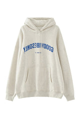 Fall Grey Vintage Street Hoodie