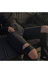 Jeans troués grunge d'automne