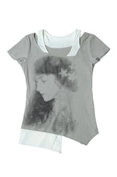 Grunge Layered Print T-Shirt