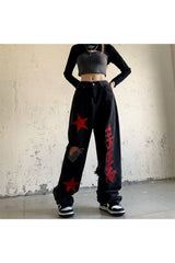 Jean taille haute Harajuku d'automne