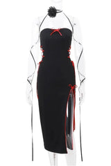 High Split Hollow Out Party Dress