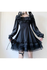Robe gothique taille haute