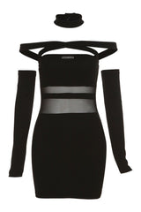 Hot Charm Schwarzes Kleid