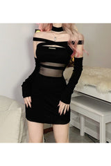 Hot Charm Schwarzes Kleid